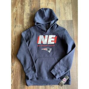 NWT NFL TEAM APPAREL New England Patriots Youth Sz Large Hoodie Sweatshirt $50